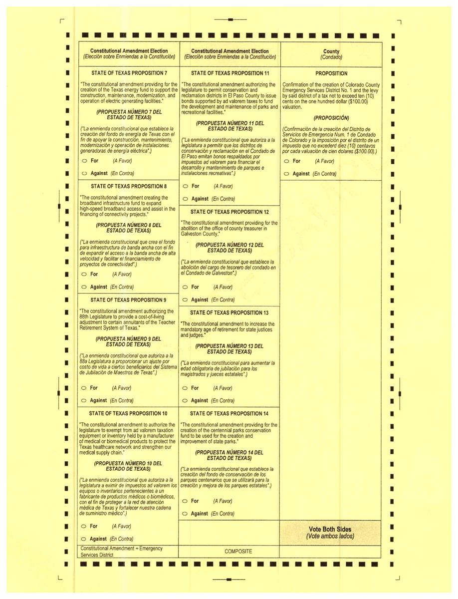 November 7 2023 sample ballot page 2